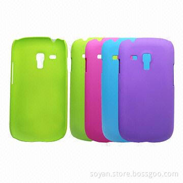 Rubber-finished PC hard cases/mobile hard plastic cases for iPhone with rubber coating